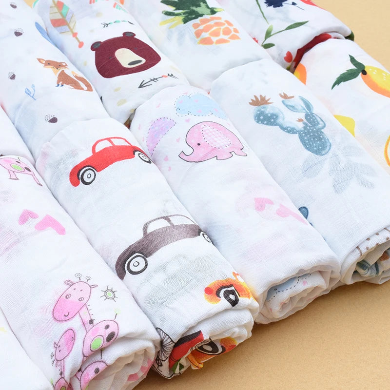 Muslin Baby Swaddle Bamboo Cotton Blanket